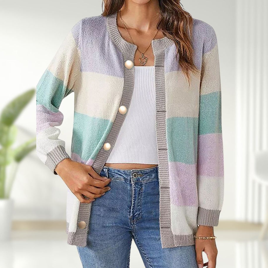 WW | Modischer Streifen Cardigan