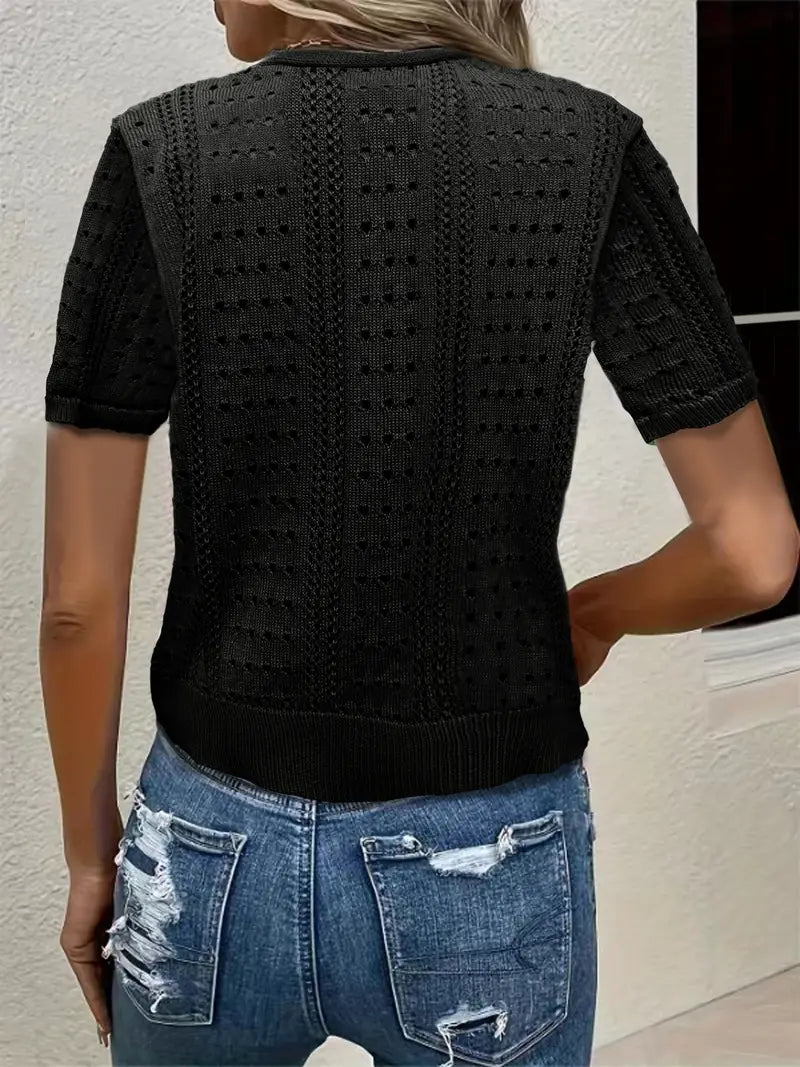 W&W Mode | Vielseitiger Komfort, Elegante Strickjacke Mit V-ausschnitt Für Frauen