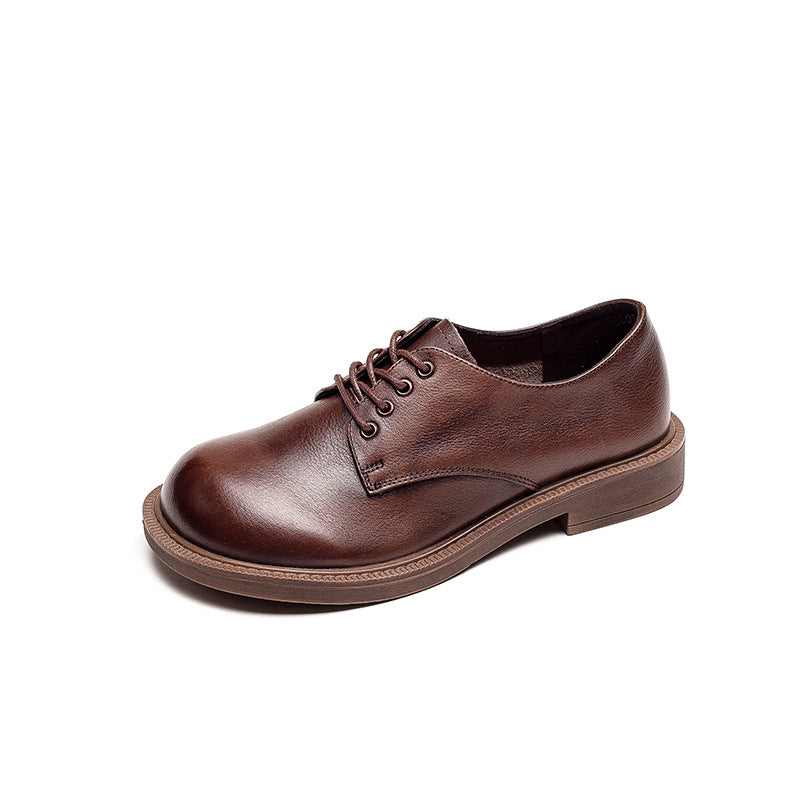 Damen Schnürschuhe aus hochwertigem Leder mit robustem Sohlenprofil WW