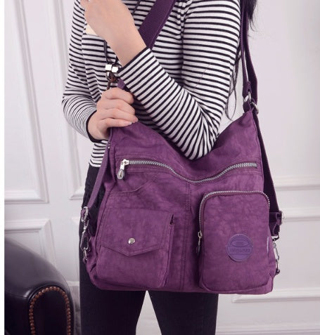 WW | Designer Handtasche Aus Wasserfestem Bylon Stoff Mit Großem Fassungsvermögen