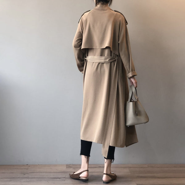 WOLFF | Damen Retro Baggy Trenchcoat für den Winter