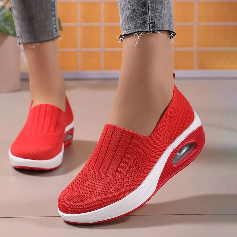 W&W Mode | Atmungsaktive Slip on Sneaker Mit Ergonomischer Sohle Für Damen