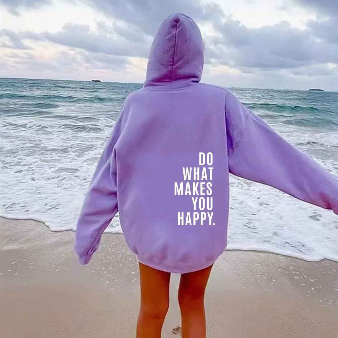 W&W Mode - Damen Hoodie - Lässiger Streetstyle mit Schriftzug