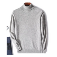 WW | Herren Wollpullover Mit Rollkragen Und Schlankem Design