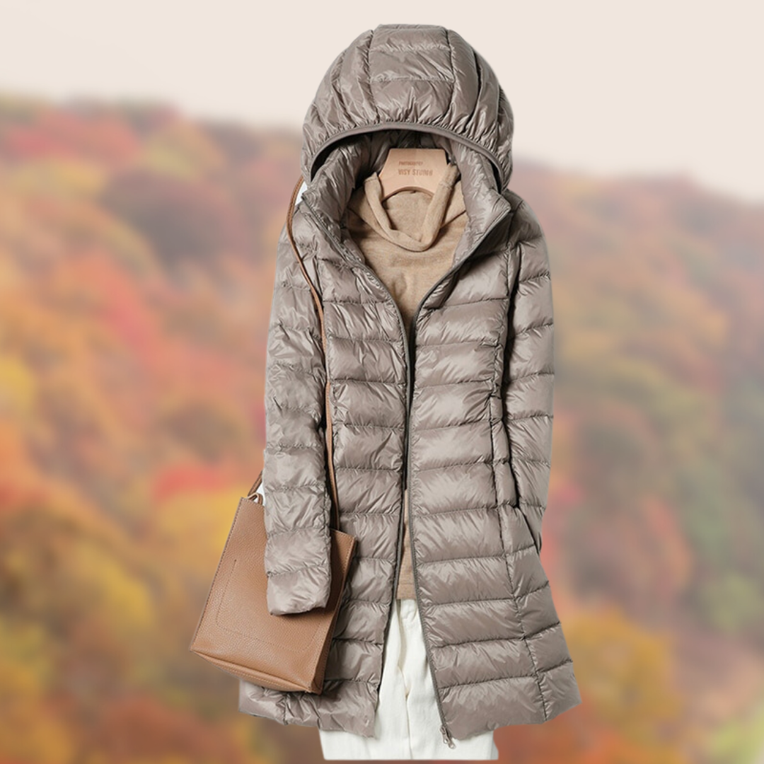 WW Daunenjacke | Ultraleichte Übergangsjacke für Frauen mit Kapuze