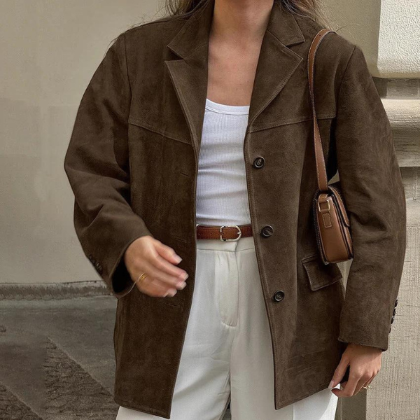 W&W Mode | Luxus Wildleder Damenjacke