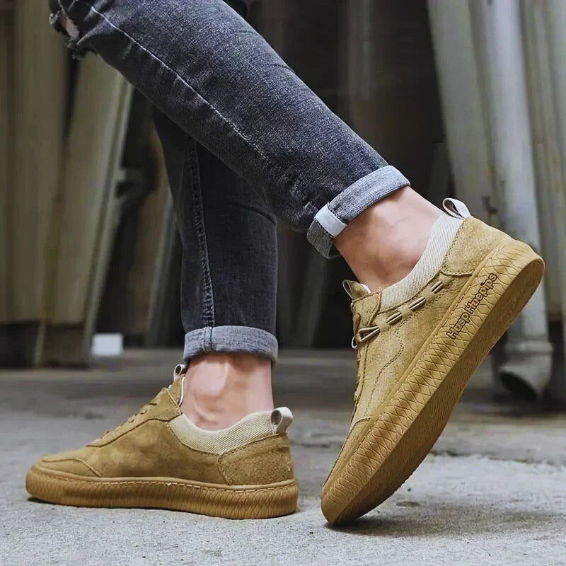 WW | Wildleder Sneakers Mit Textur Sohle