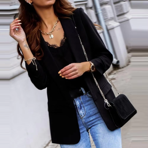 W&W Mode | Stilvolle Damen Blazer mit Einzelknopfverschluss Ideal für Die Arbeit