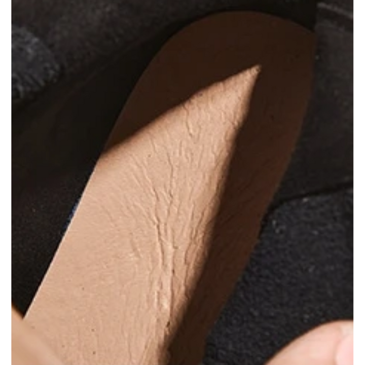Damen Leder-Ankle-Boots mit rückseitigem Reißverschluss und niedrigem Absatz