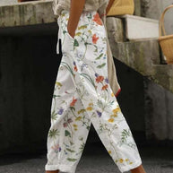 WW | Bequeme Weite Hose Mit Modernem Print Für Frauen