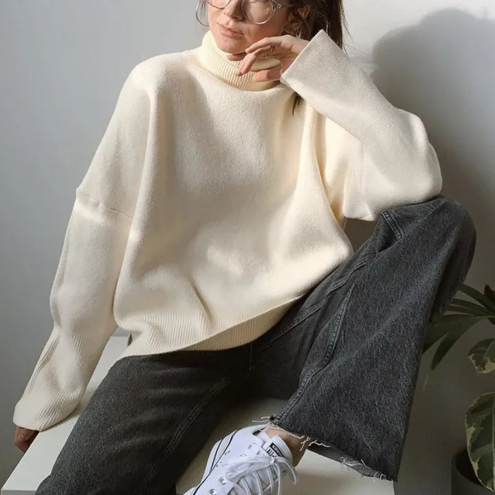 W&W Mode | Stilvolle Herbst Klassische Rollkragenpullover für Frauen