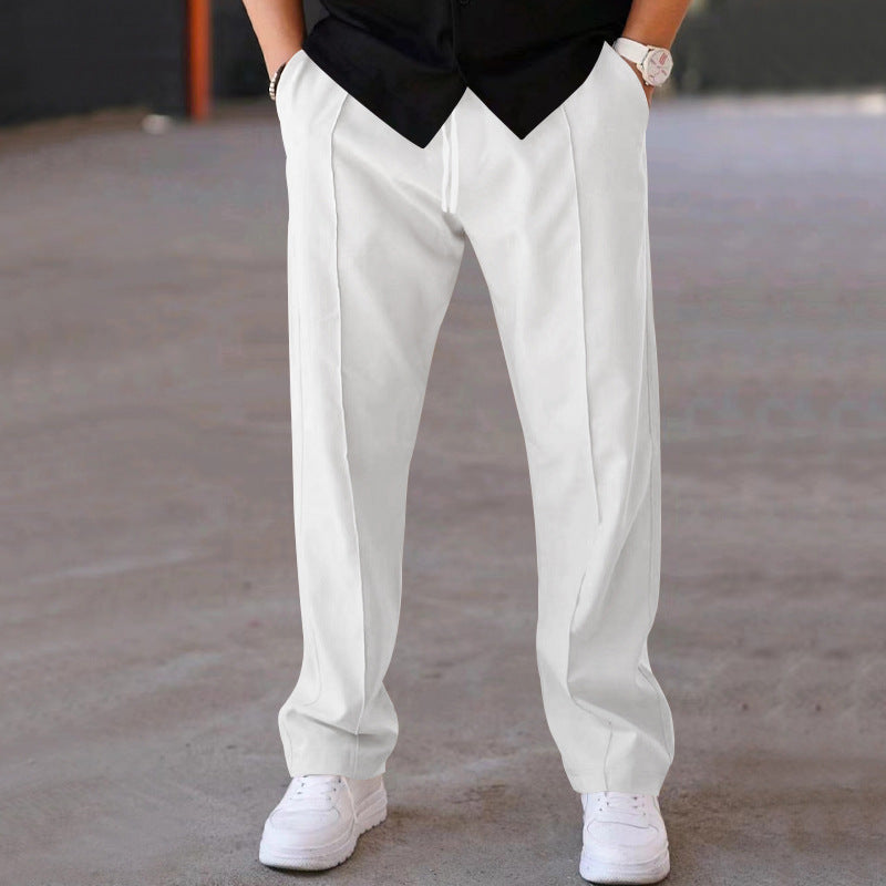 WW | Sportliche Herrenhose Mit Lockerem, Geradem Schnitt Und Kordelzug