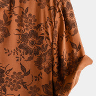 WW | Retro Blumenmuster Mit Kurzen Ärmeln