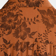 WW | Retro Blumenmuster Mit Kurzen Ärmeln