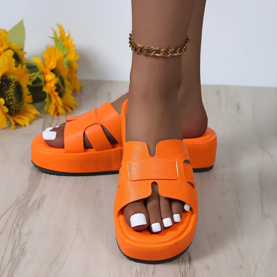 WW | Bequeme Flip Flops Sandalen mit Dickem Boden und Rutschfester