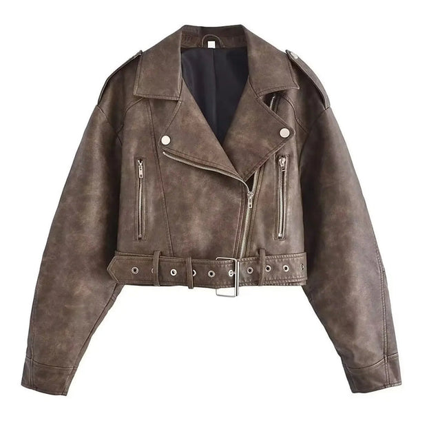 WW | Retro Lederjacke Für Damen