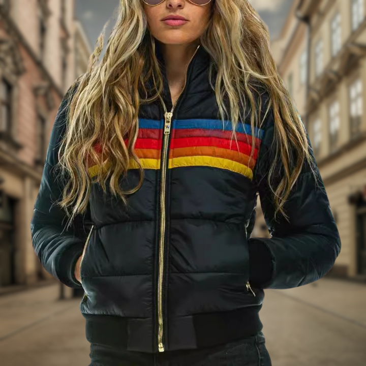 W&W Mode | Stilvolle Herbst Retro Klassische Jacke für Frauen