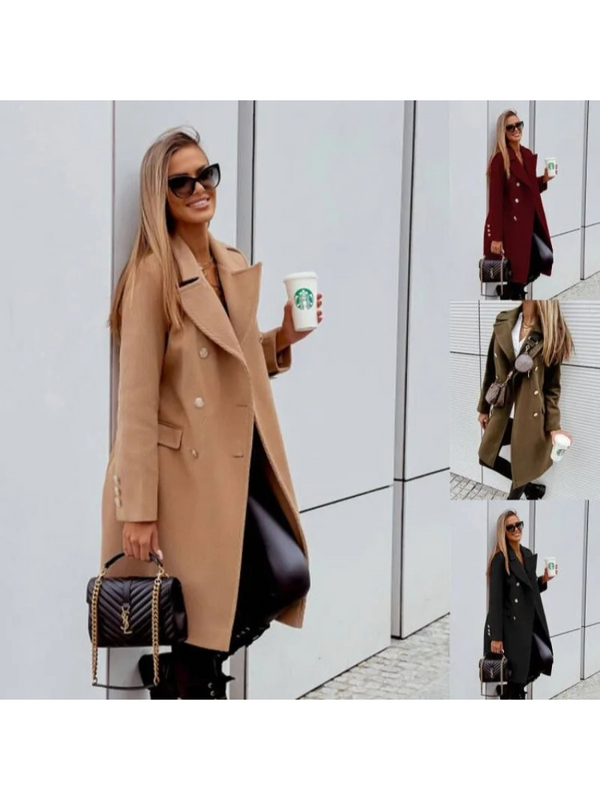 Wolff | Lässiger Doppelreihiger Winter Trenchcoat