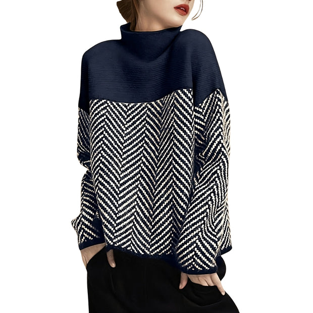 WW | Eleganter Wollrollkragenpullover für Damen - Stilvoller und wärmer Pullover