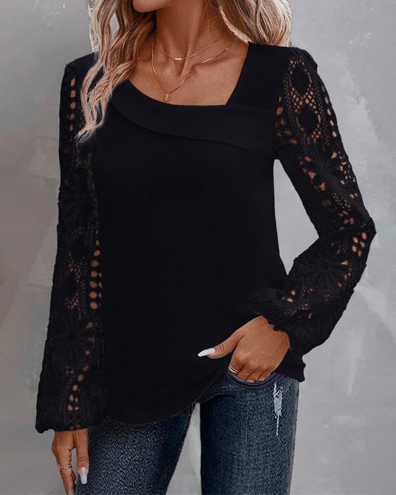 WW | Bluse Mit Spitze
