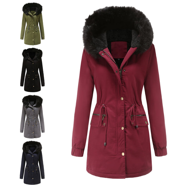 W&W Mode | Damen Wintermantel mit Fleece-Futter und Kapuze