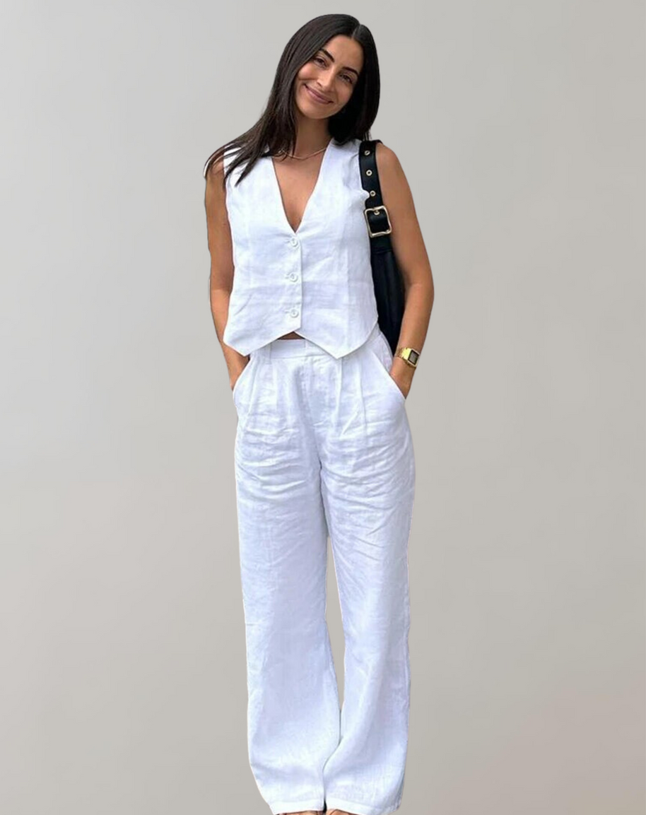 WW -  Tank-Top und High-Waist-Hosen