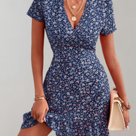 WW - Sommer kurz Boho Kleid Frauen