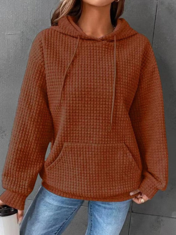 WW | Damen Pullover Hoodie mit Kordelzugkapuze