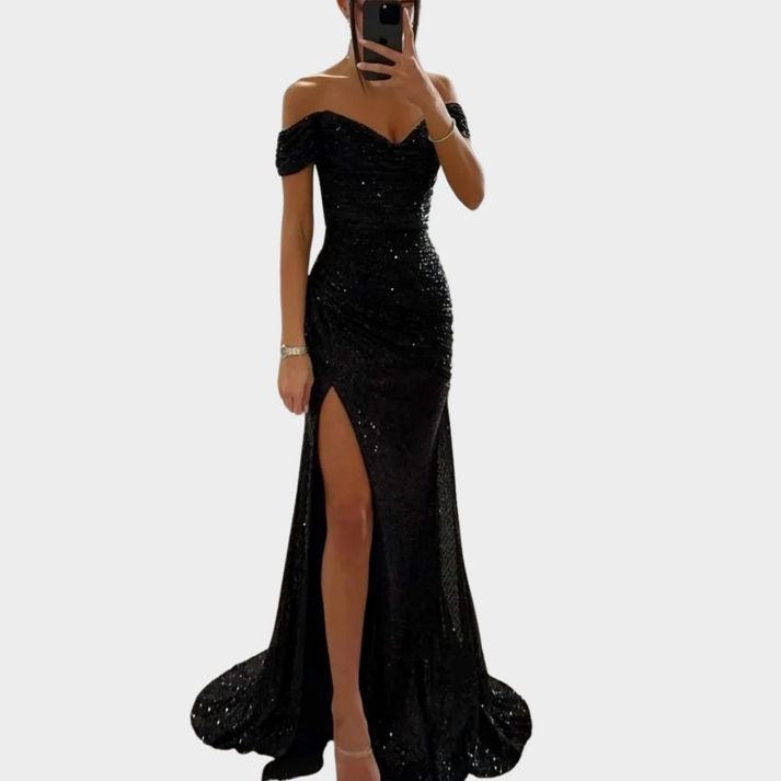 W&W Mode | Damen Lange Elegante Abendkleid Mit Schlitz Für Frauen