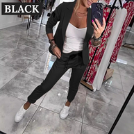 WW | 2-Teiliges Set Bestehend aus Einem Lässigen Blazer und Einer Hose