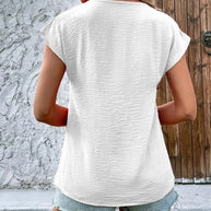 WW | T-shirt Mit Kurzen Ärmeln Und Einem V-ausschnitt