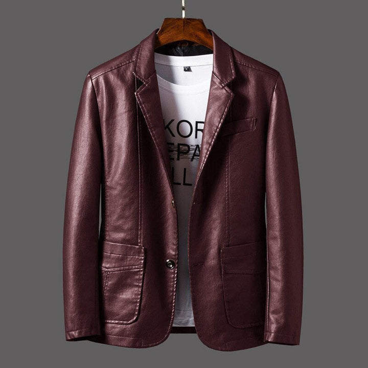 W&W Mode - Modische Leathet Jacke für Männer