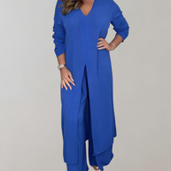 WW - Langes Top mit elegantem hohem Schlitz