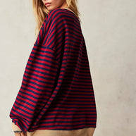 WW | Bequemer Gestreifter Pullover