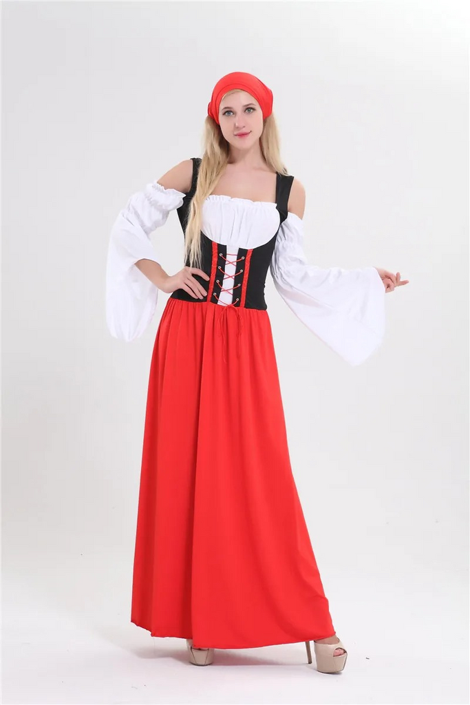 WW | Damen Outfit mit Fließendem Rock und Off Shoulder Design