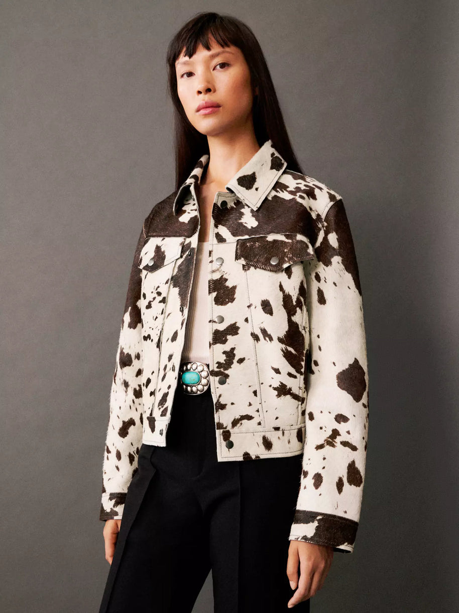 WW | Gemusterte Lederjacke
