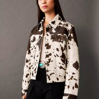 WW | Gemusterte Lederjacke