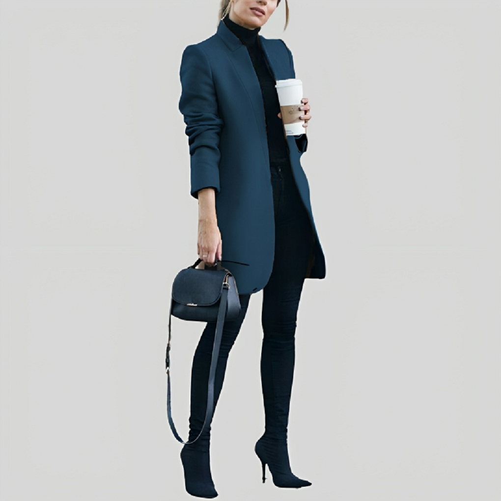 W&W Mode | Damen Herbst Winter Wollblazer - Stilvoll & Warm für Kalte Tage