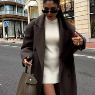 WW | Übergröße Mantel Jacke Mit Zeitloser Eleganz Für Damen