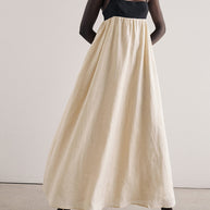 WW | Maxi Kleid Für Frauen Schwarz & Weiß