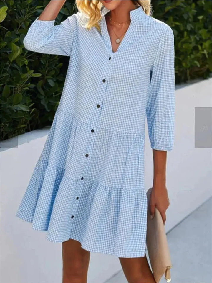 W&W Mode | Elegantes Weste Kleid Mit Knopfverschluss