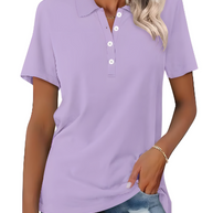 WW | Nachhaltiges Poloshirt Damen Polo Shirt Mit Kragen Und Knopfverschluss