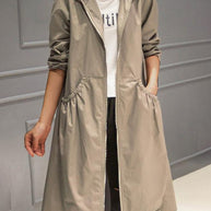 WW | Wasserdichter Langer Trenchcoat Mit