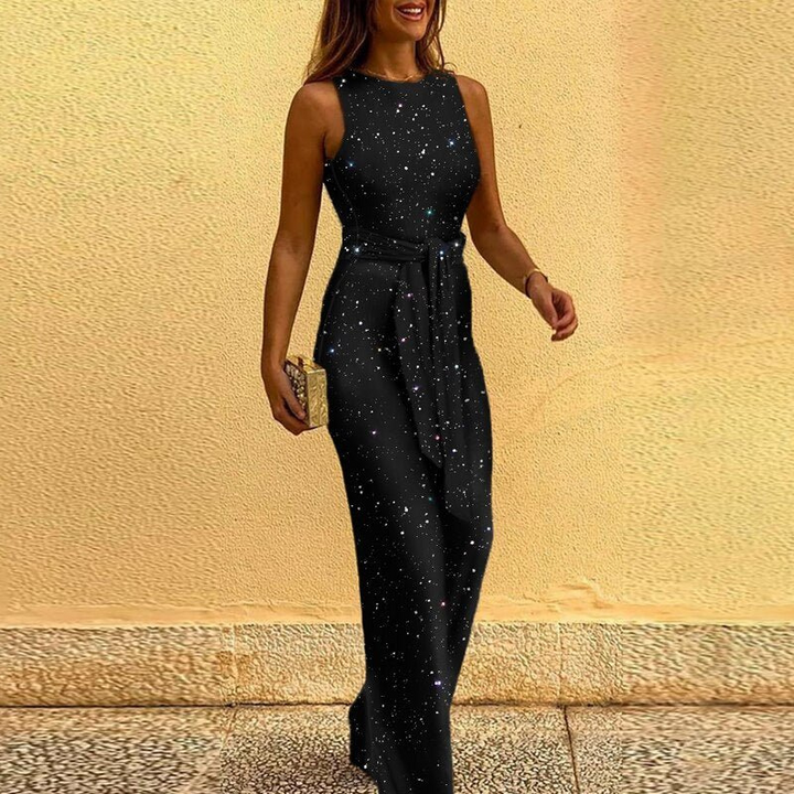 W&W Mode | Damen Jumpsuit Frauen Eleganter Jumpsuit Mit Pailletten Und Glitzer