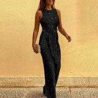 WW | Damen Jumpsuit Frauen Eleganter Jumpsuit Mit Pailletten Und Glitzer