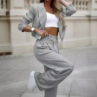 WW | 2 Teiliges Blazeranzug Und Weite Hose Für Damen