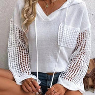 Pullover mit Kapuze und Kordelzug