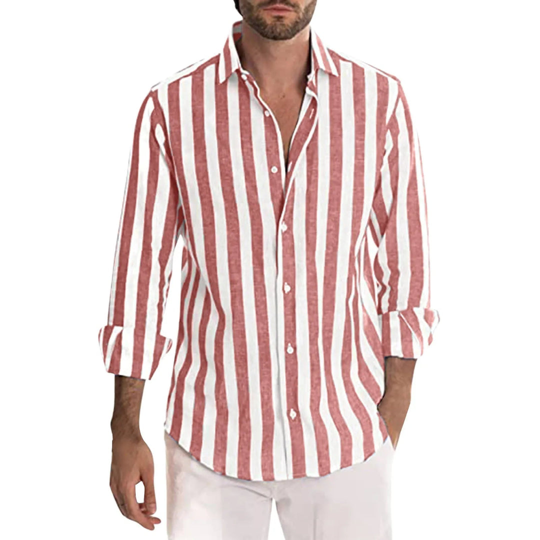 W&W Mode | Stylisches Gestreiftes Leinenhemd Für Männer