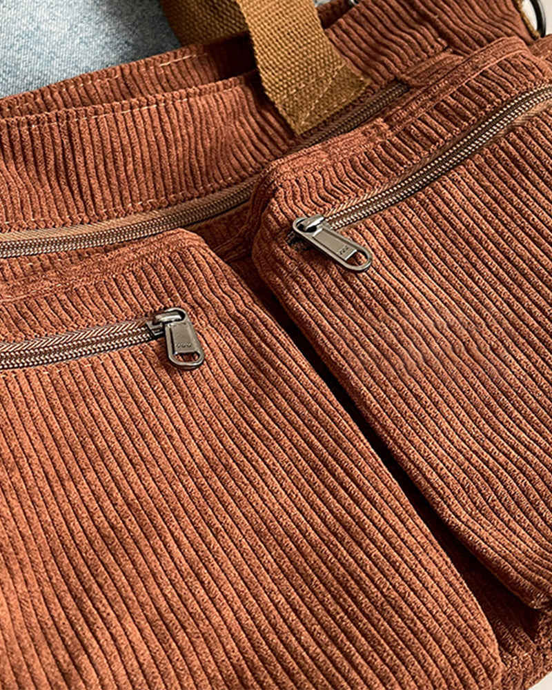 WW | Einfarbige Einkaufstasche aus Eisenbahnfleece