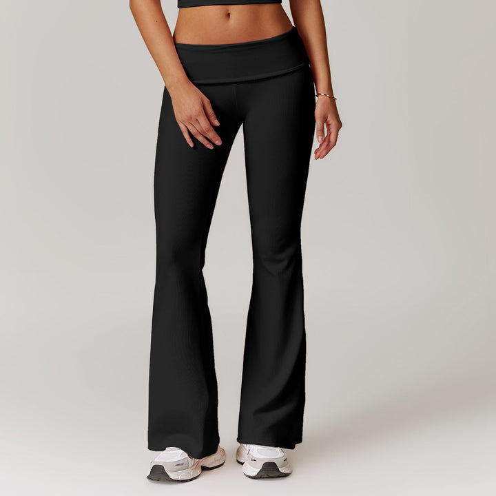 W&W Mode | Sophistizierte Fitness Enganliegende Flare Yoga-Hose